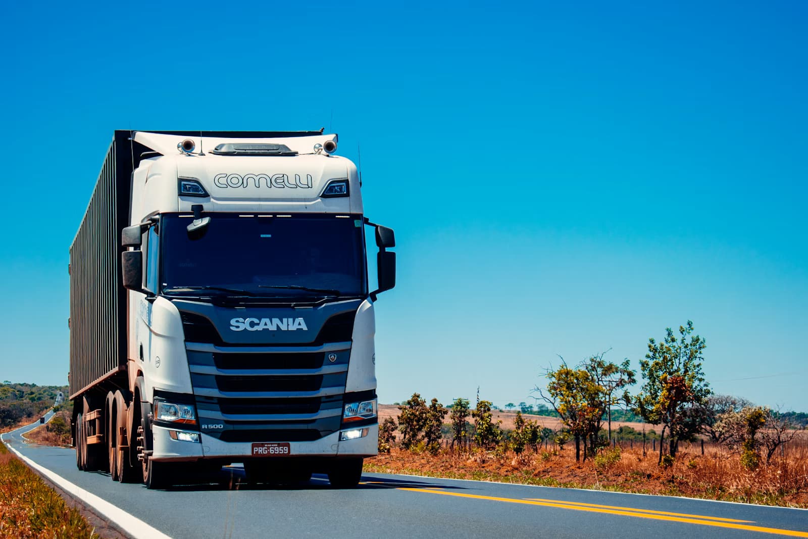 Logistics Truck on Highway
